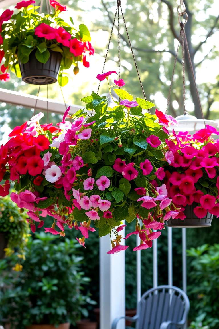 Hanging Basket Floral Display - 24 Floral Nursery Ideas