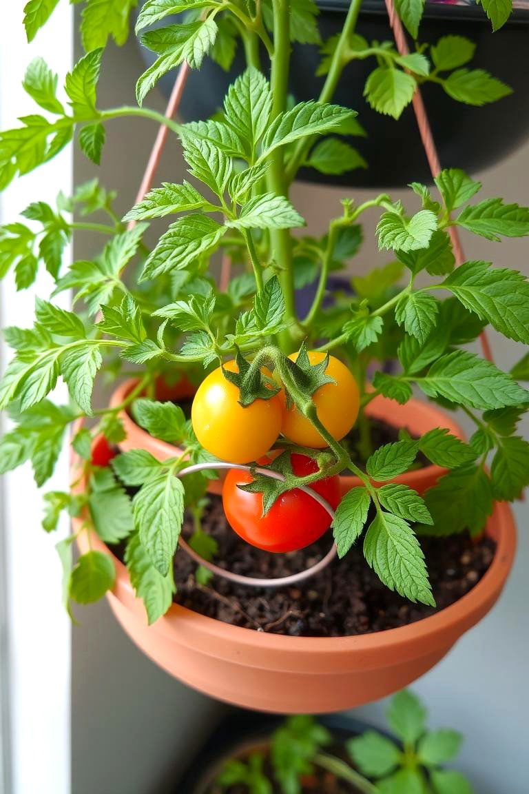 Hanging Basket Trellis - 24 Tomato Trellis Ideas