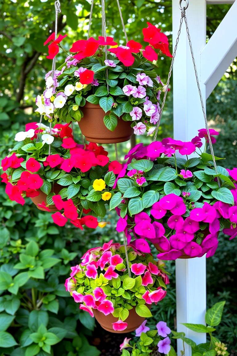Hanging Baskets of Shade Lovers - 24 Shady Garden Ideas