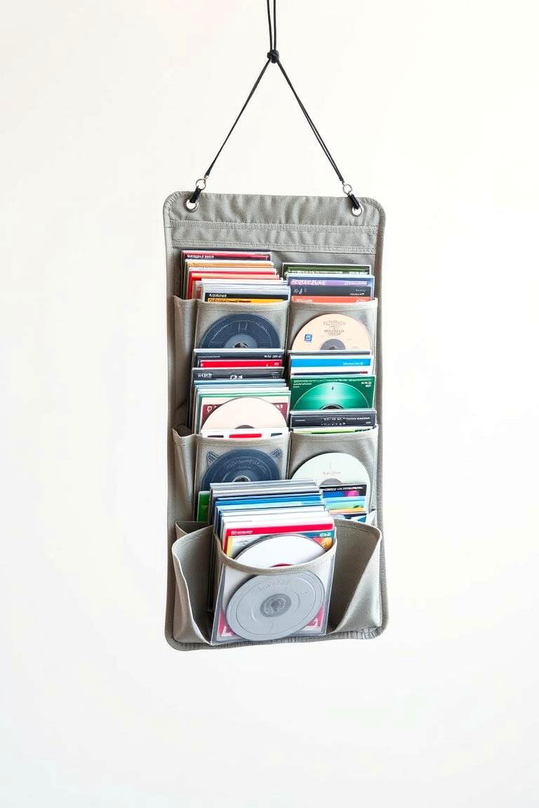 Hanging CD Organizers - 24 Cd Storage Ideas