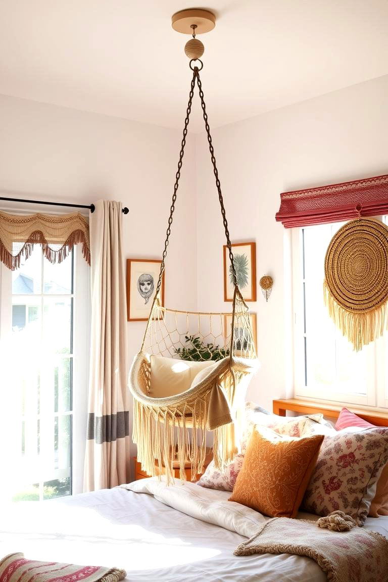 Hanging Chairs - 24 90s Bedroom Decor Ideas