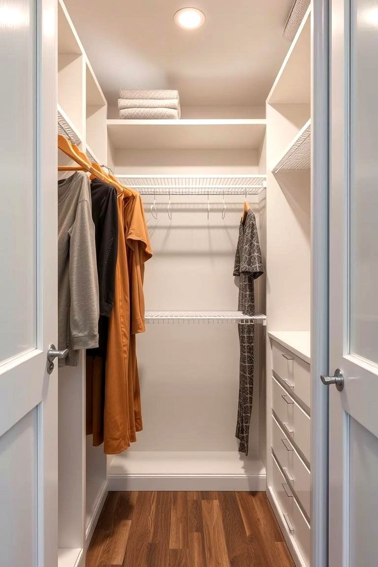 Hanging Closet Rods for Extra Space - 24 Bedroom Storage Ideas