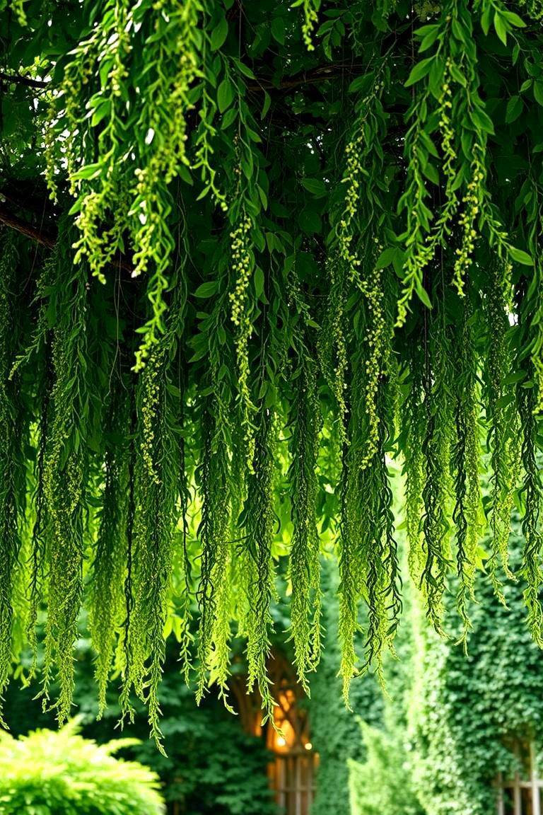 Hanging Greenery Decorations - 24 Garden Wedding Ideas
