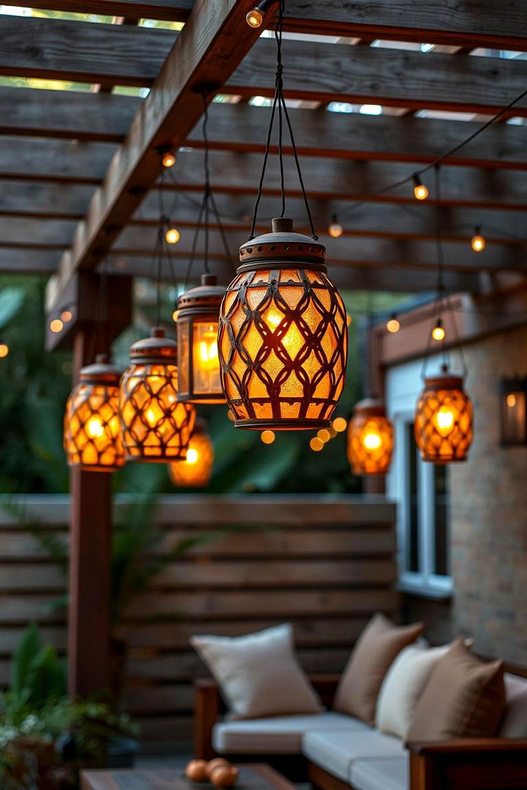 Hanging Lanterns - 24 Outdoor Decor Ideas