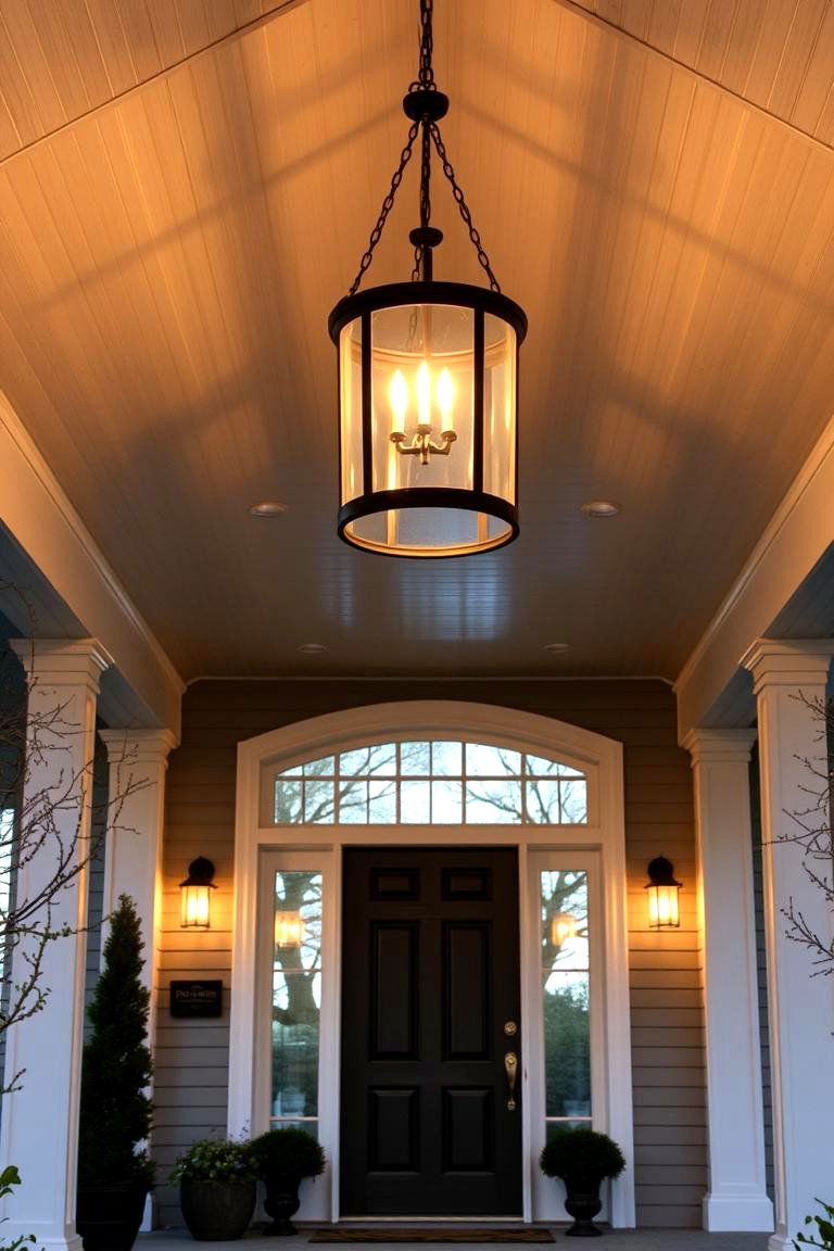 Hanging Pendant Lights - 24 Front Porch Lighting Ideas