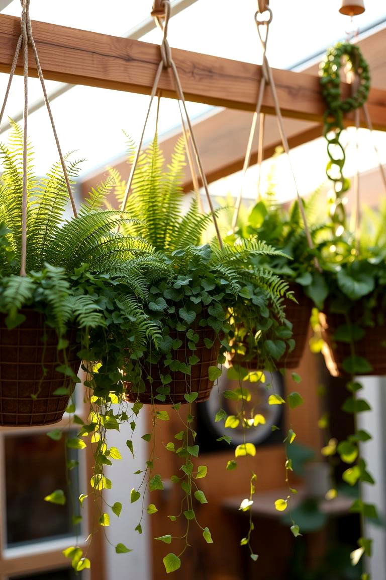 Hanging Plants - 24 Modern Small Garden Ideas