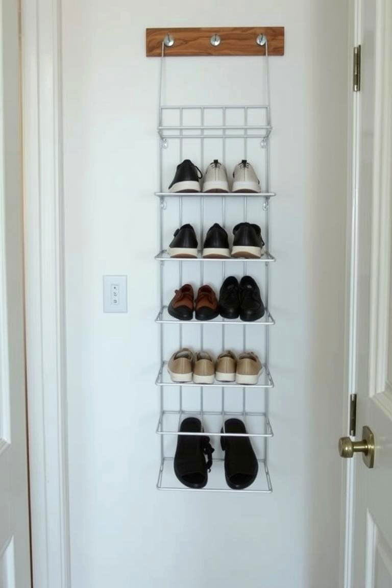 Hanging Shoe Racks to Save Floor Space - 24 Tiny House Storage Ideas
