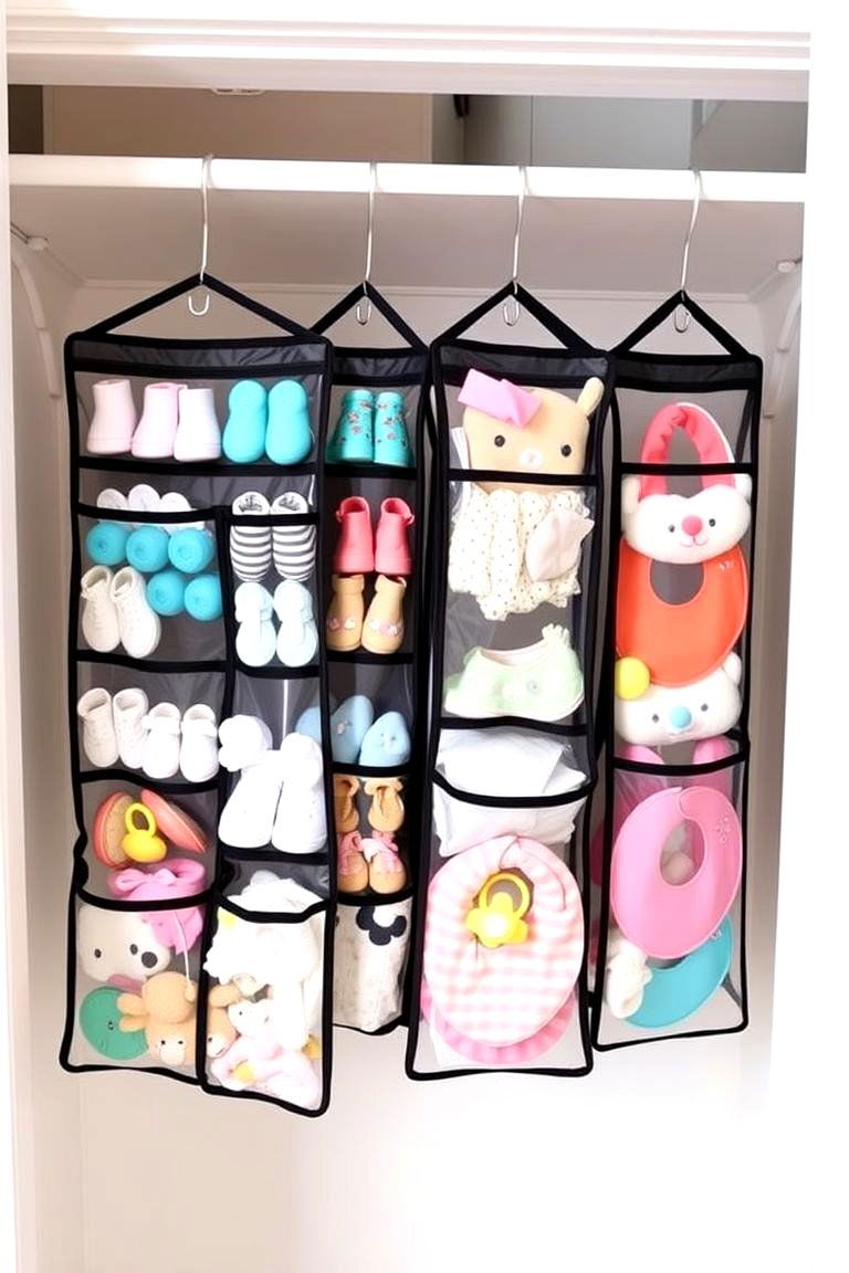 Hanging Storage Bags - 24 Nursery Closet Ideas