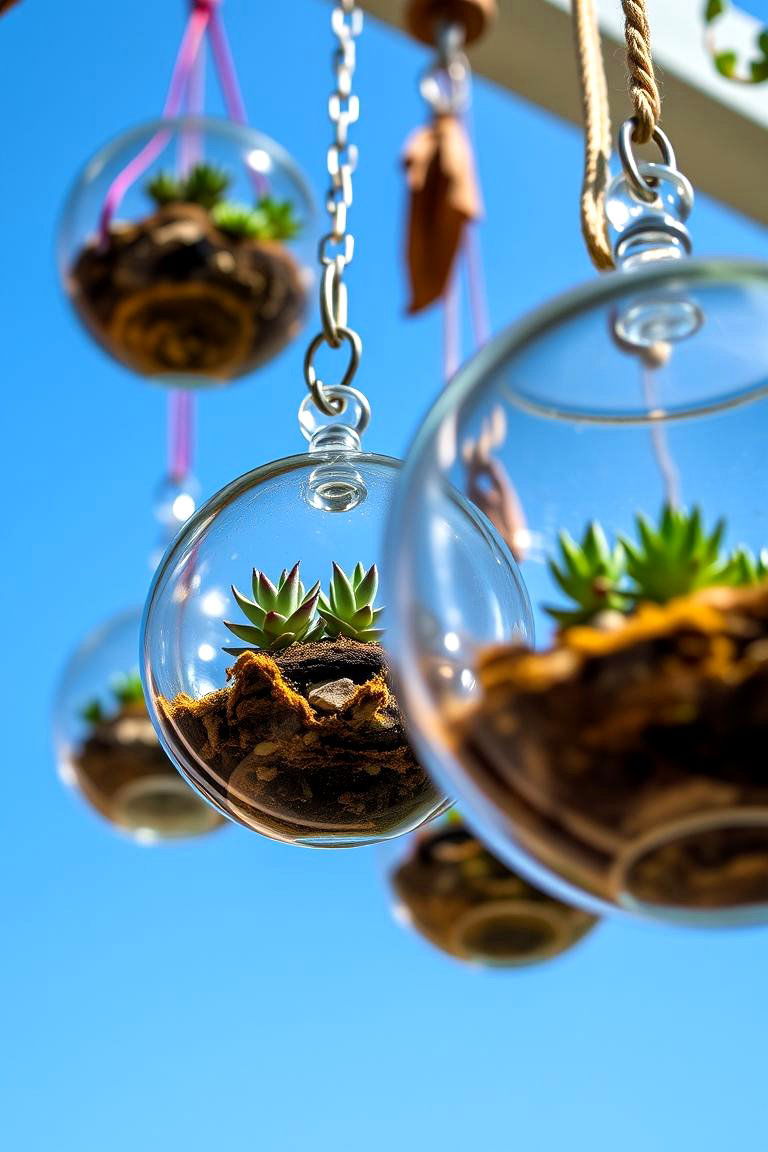 Hanging Terrariums - 24 Boho Garden Ideas