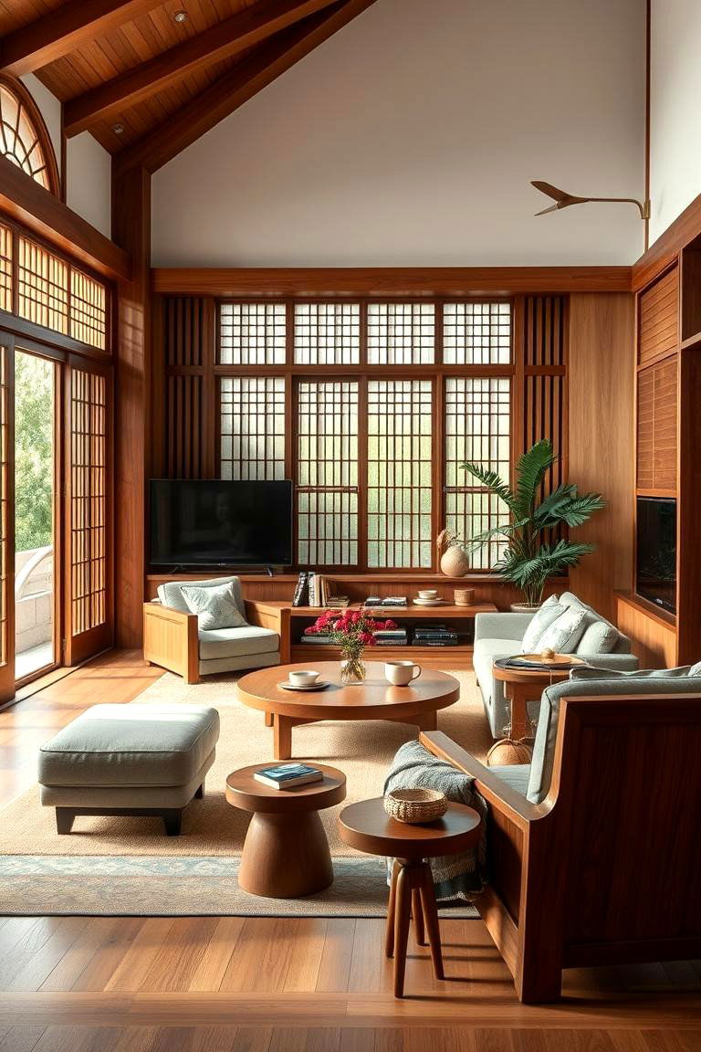 Hanok Inspired Harmony - 24 Korean Living Room Ideas
