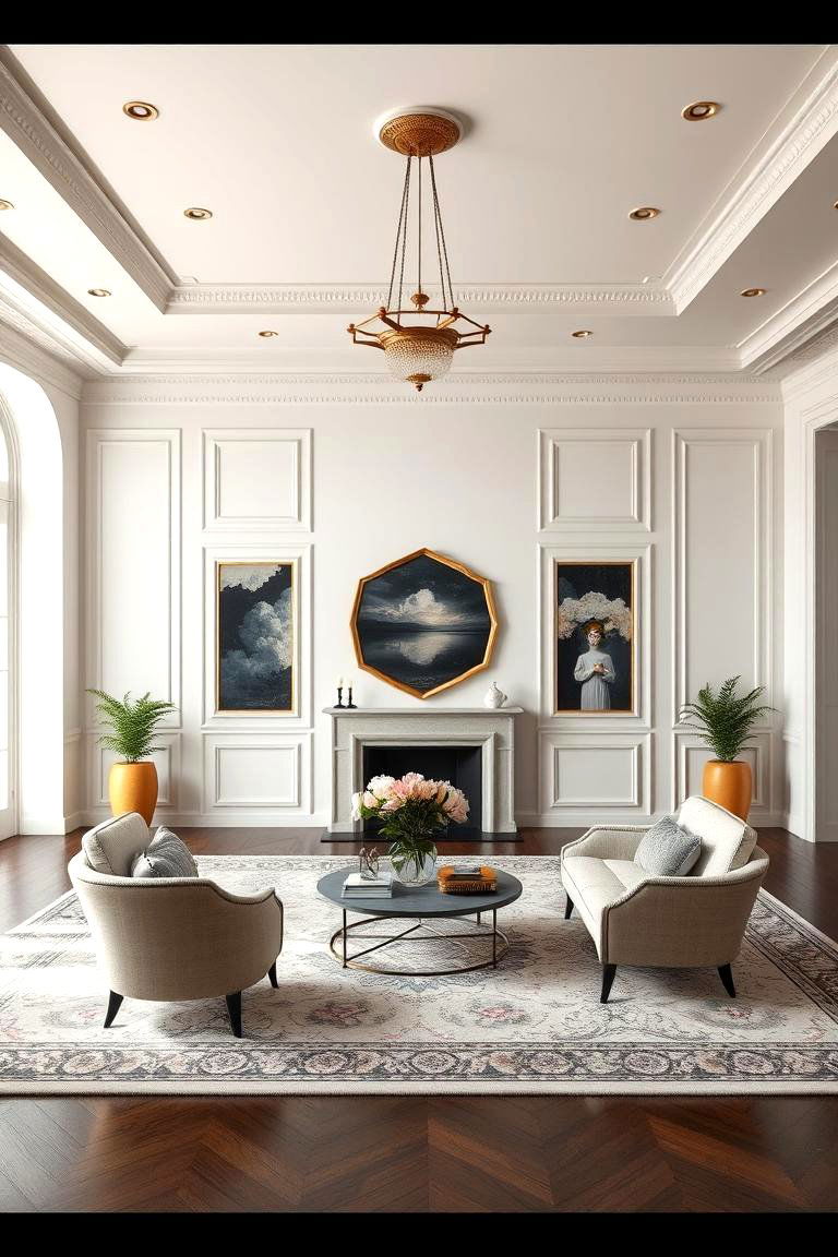 Harmonious Blend of Modern and Classic - 24 Royal Living Room Design Ideas