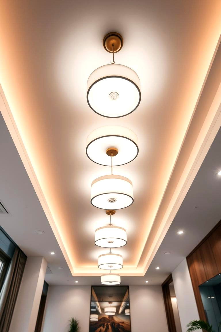 Harmonious Ceiling Fixtures - 24 Symmetrical Living Room Ideas