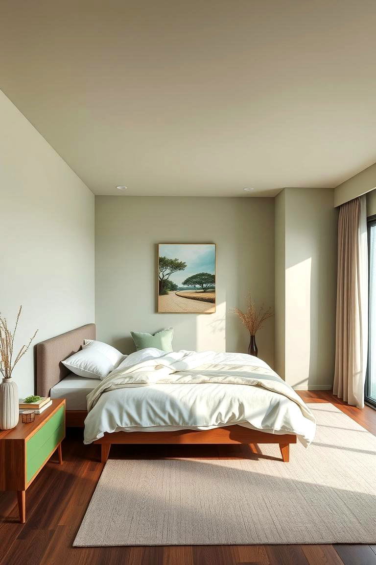 Harmonious Earth and Sky - 24 Green and Brown Bedroom Ideas