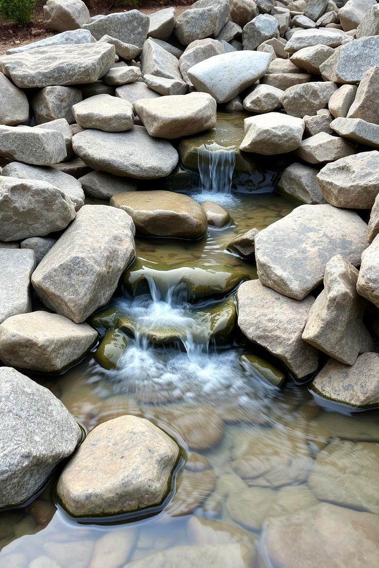 Harmonious Stone and Water Design - 24 Pondless Waterfall Ideas