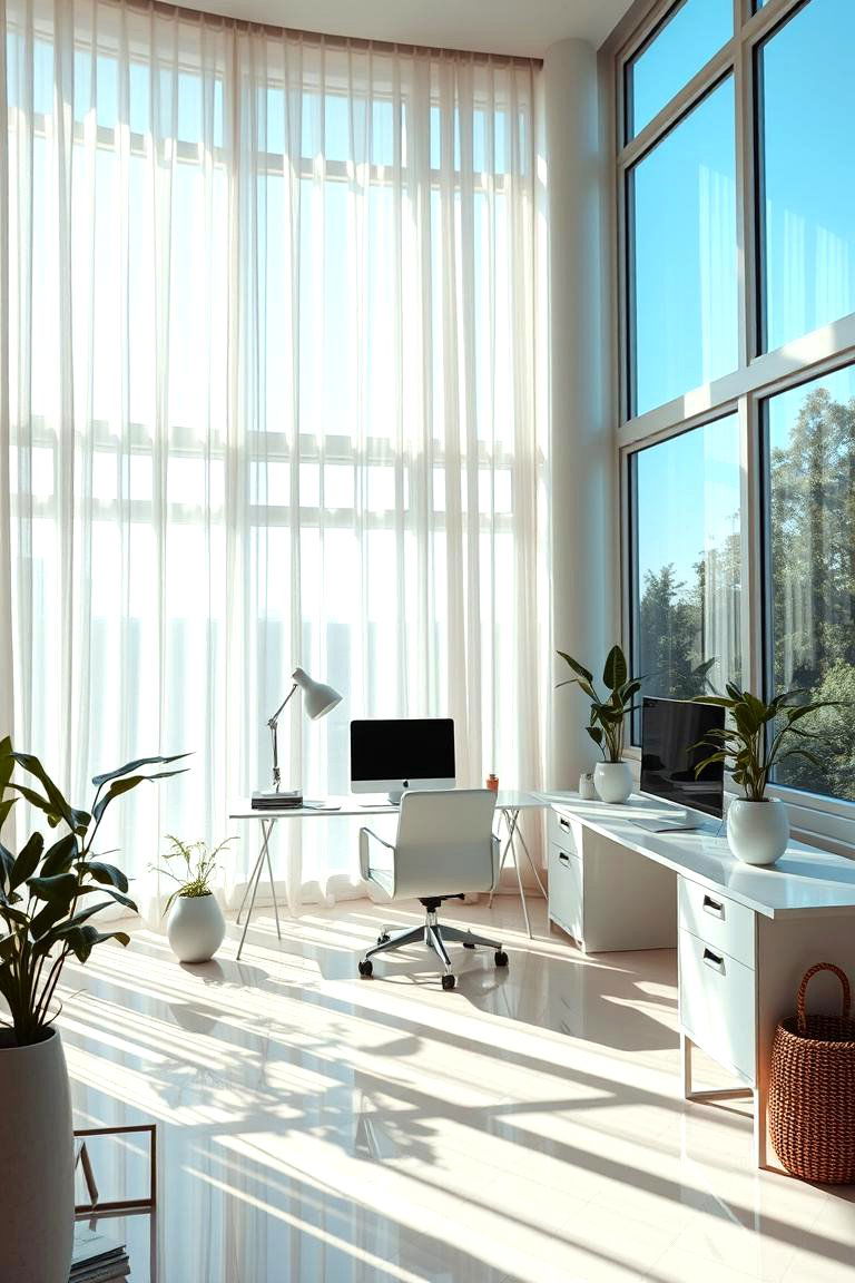 Harness Natural Daylight - 24 Home Office Lighting Ideas
