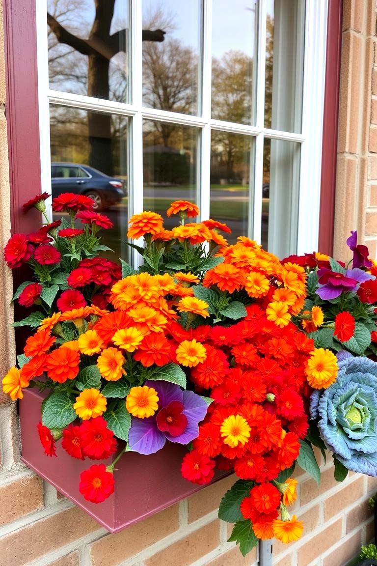 Harvest Hues Display - 24 Fall Window Box Ideas