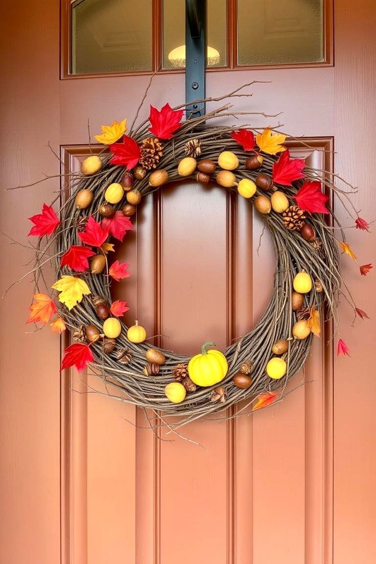 Harvest Wreaths for Your Door - 24 fall outdoor decorating ideas