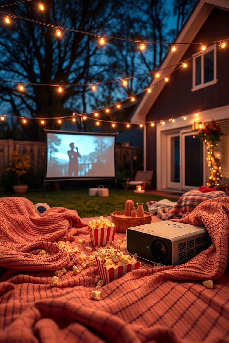 Have a Movie Night with a Twist - 27 10 Year Wedding Anniversary Ideas