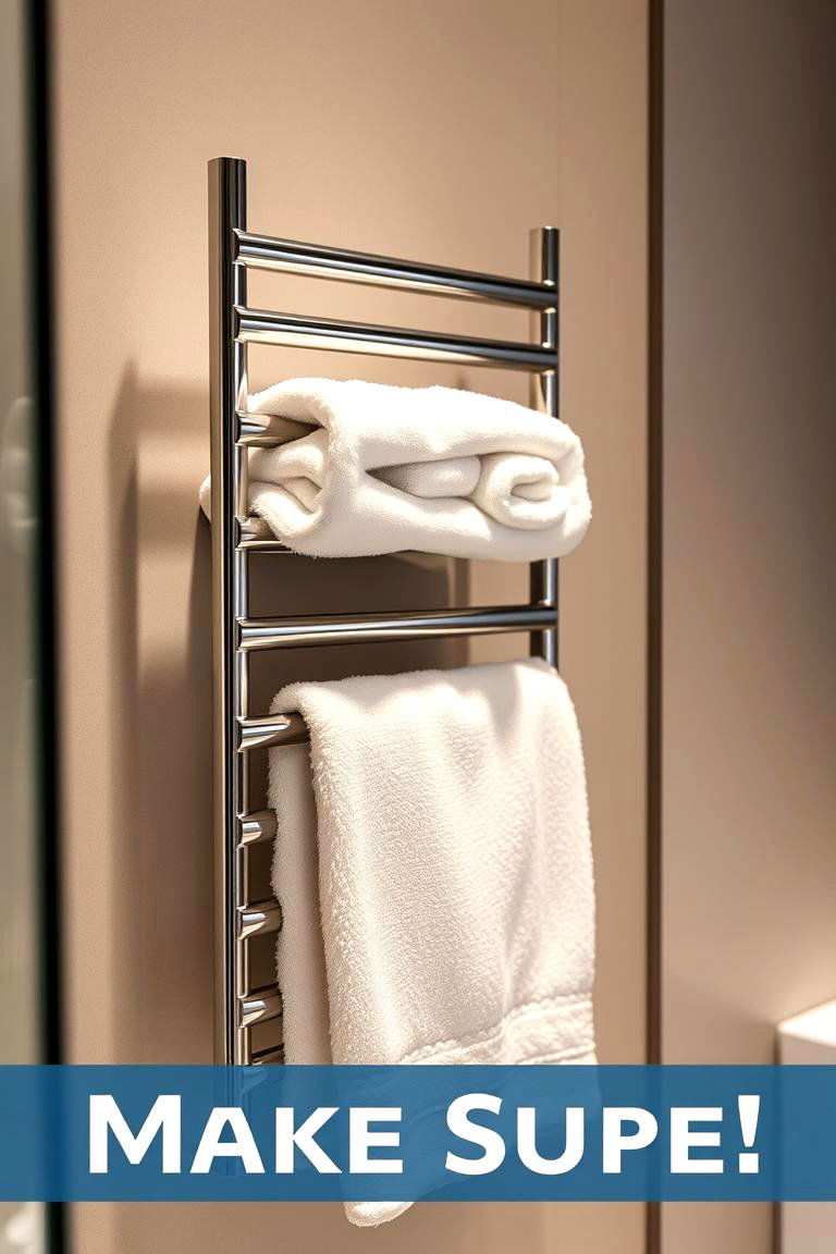 Heated Towel Rack - 24 Romantic Bathroom Ideas
