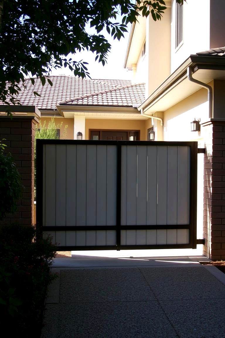 Heavy Duty Sliding Gate - 24 Front Door Privacy Ideas