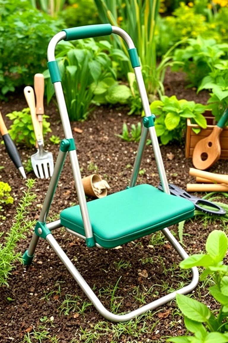 Helpful Garden Kneeler with Seat - 24 Outdoor Furniture Ideas