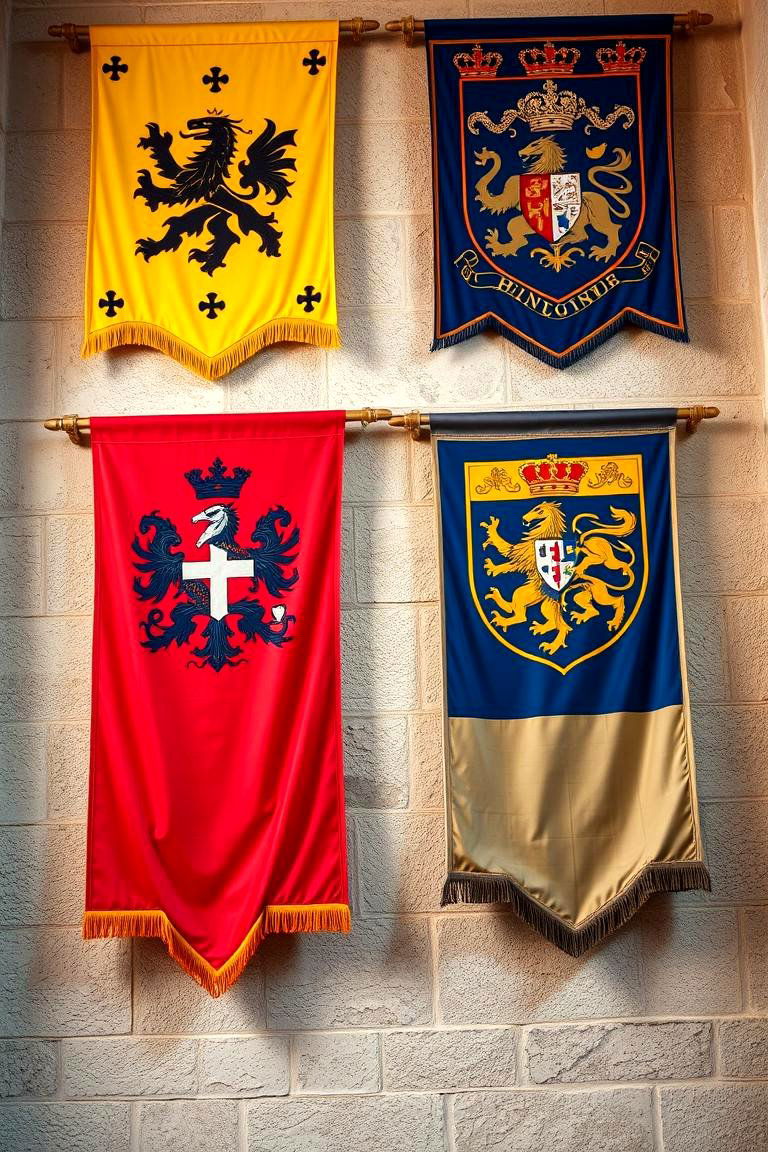Heraldic Banners - 24 Medieval Home Decor Ideas