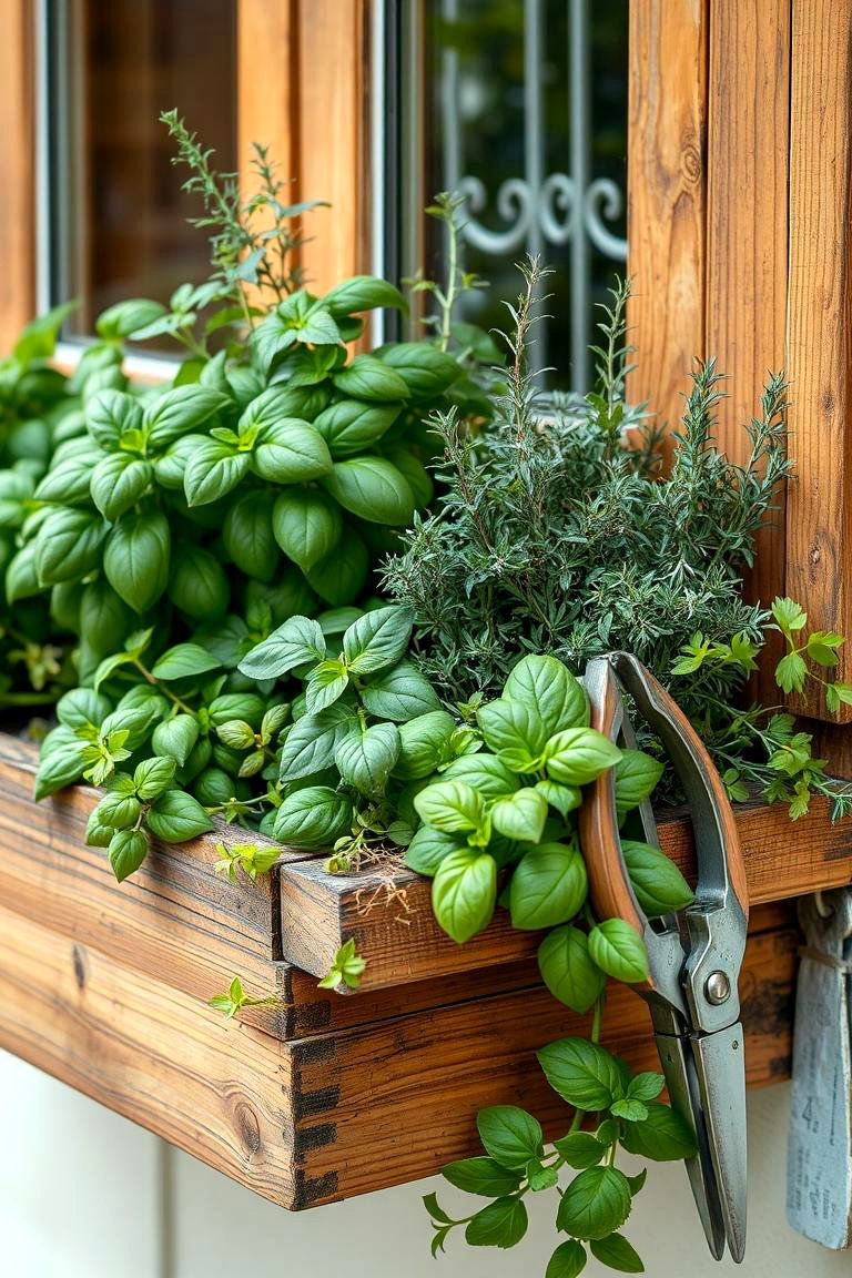 Herb Garden Delight - 24 window box ideas