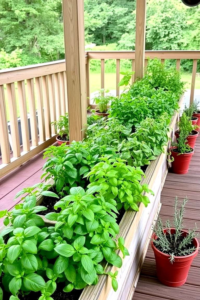 Herb Garden Haven - 24 Under Deck Landscaping Ideas
