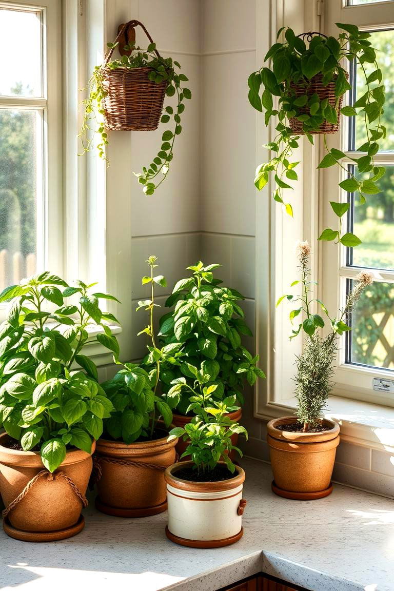 Herb Garden Oasis - 24 Kitchen Corner Ideas