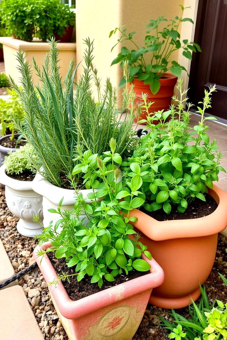 Herb Garden Patch - 24 front yard spanish style landscaping ideas