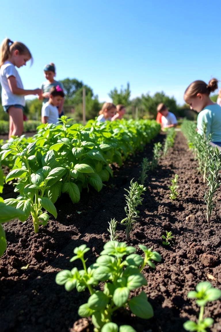 Herb Garden for Learning - 24 School Garden Ideas