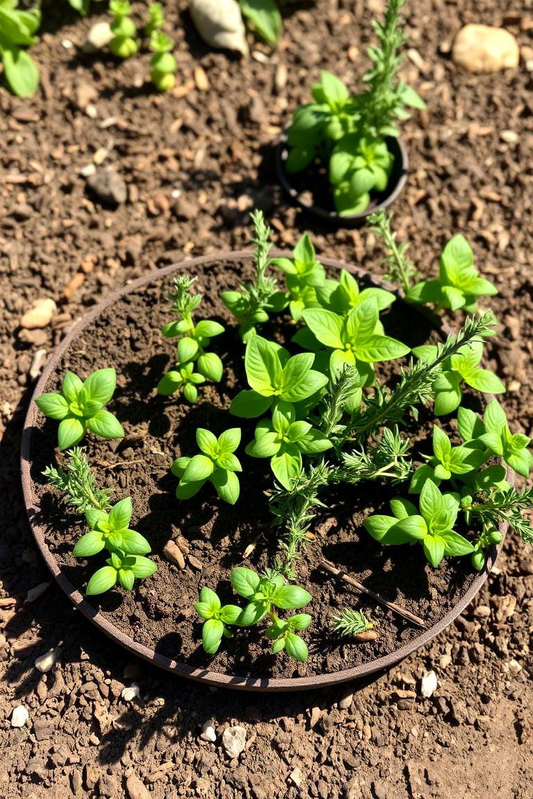 Herb Haven Circle - 24 Round Garden Bed Ideas