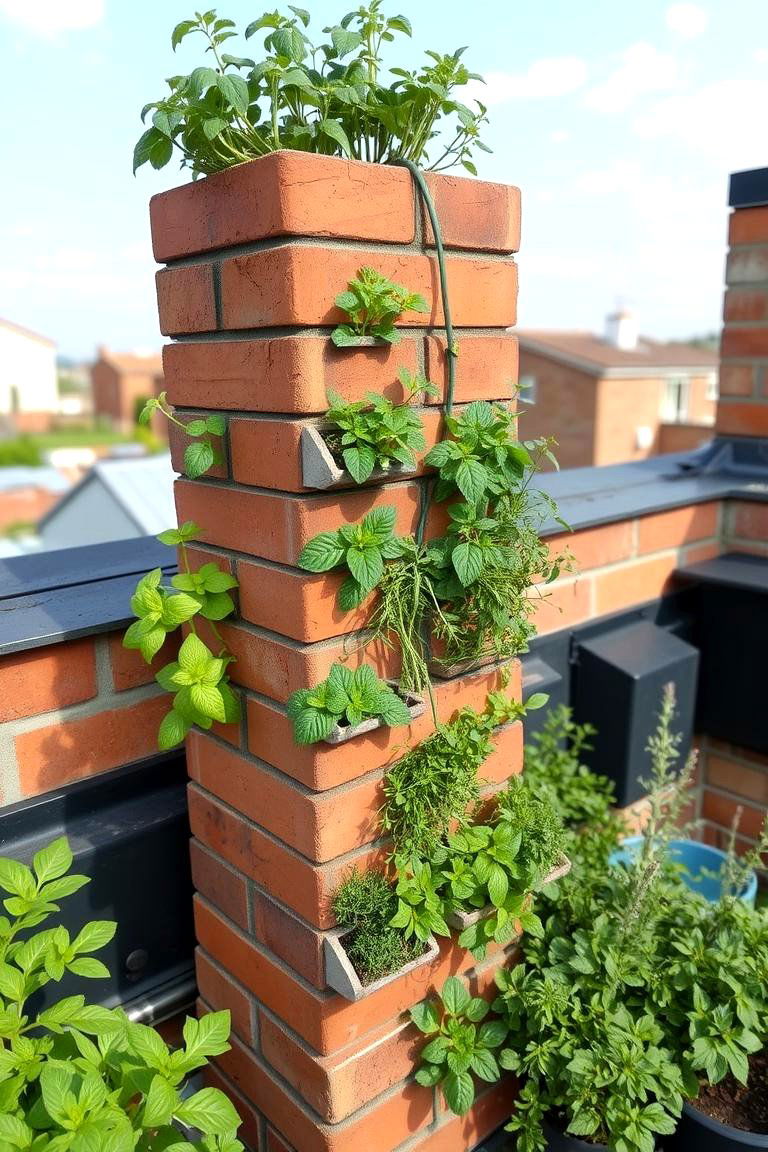 Herb Spiral Delight - 24 Rooftop Garden Ideas