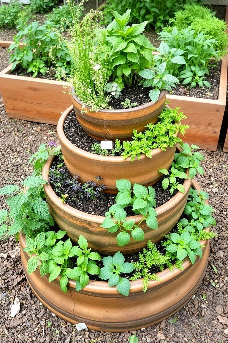 Herb Spiral Raised Bed - 24 Raised Garden Bed Ideas