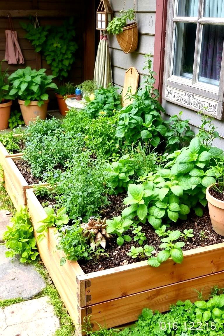 Herb and Cottage Kitchen Garden - 24 Garden Layout Ideas