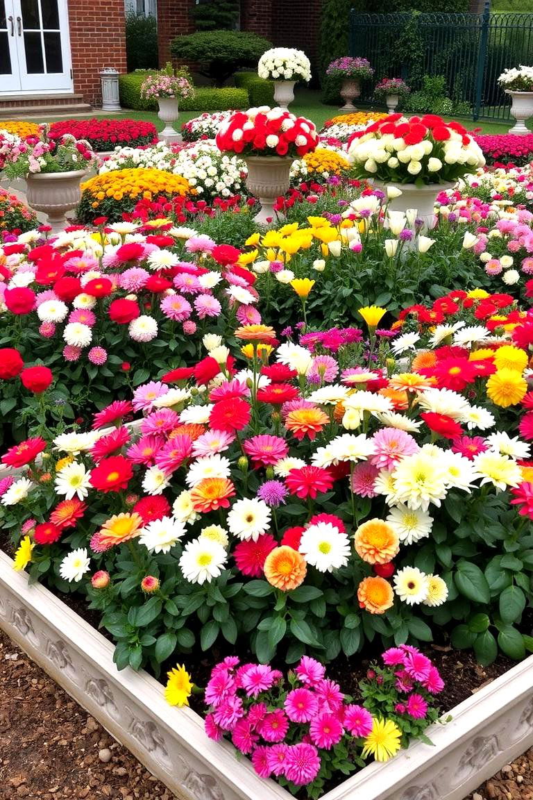Heritage Flower Bed Display - 24 Vintage Garden Ideas