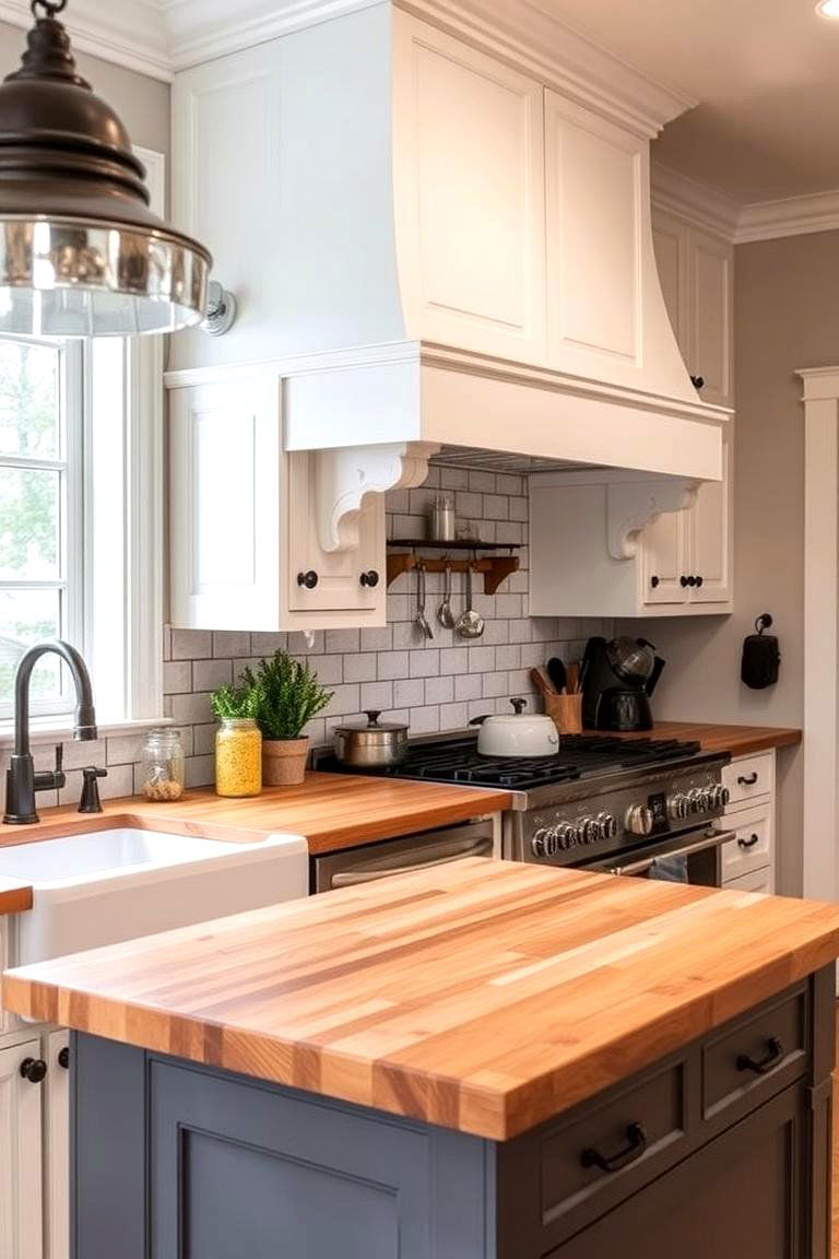 Heritage Inspired Charm - 24 Kitchens With Butcher Block Countertops