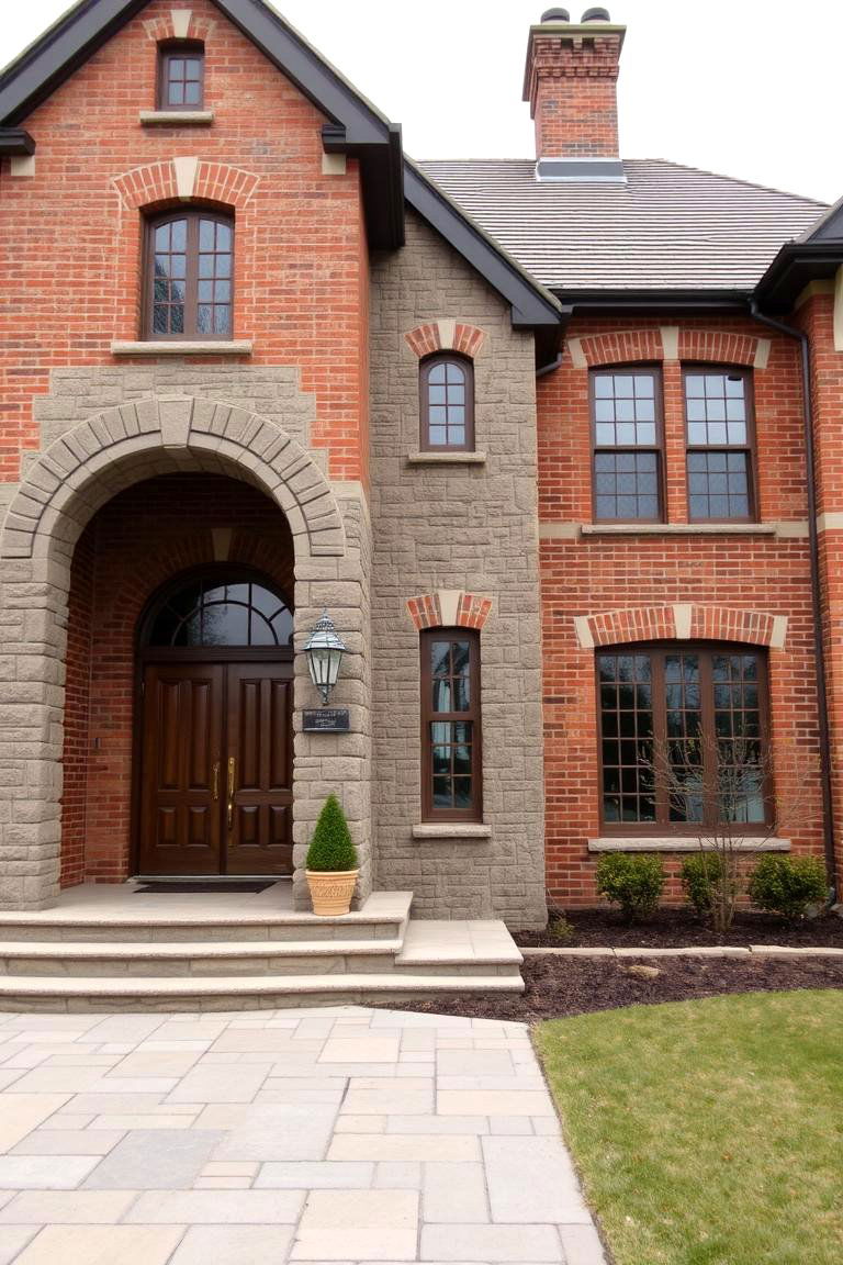 Heritage Revival Inspiration - 24 Brick Houses With Stone Accents