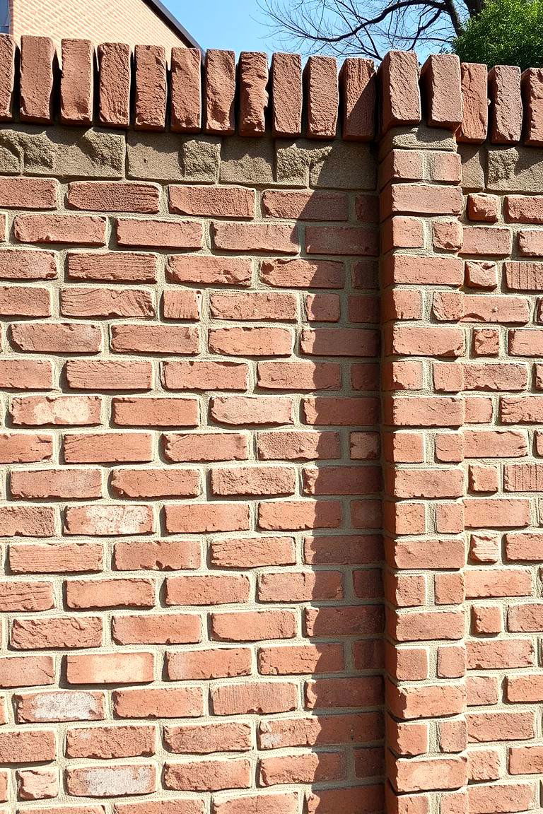 Heritage Style Brick Fence - 24 Front Yard Brick Fence Ideas