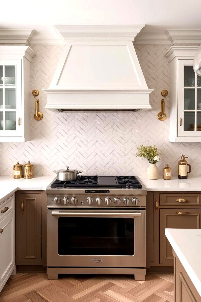 Herringbone Shiplap Pattern - 24 Shiplap Backsplash Ideas for Your Kitchen