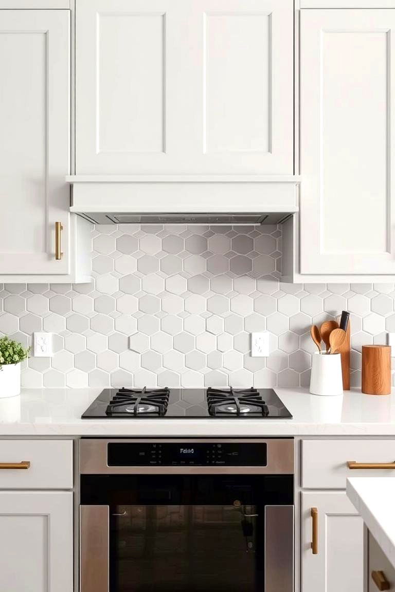 Hexagonal Tiles - 24 Modern Kitchen Backsplash Ideas