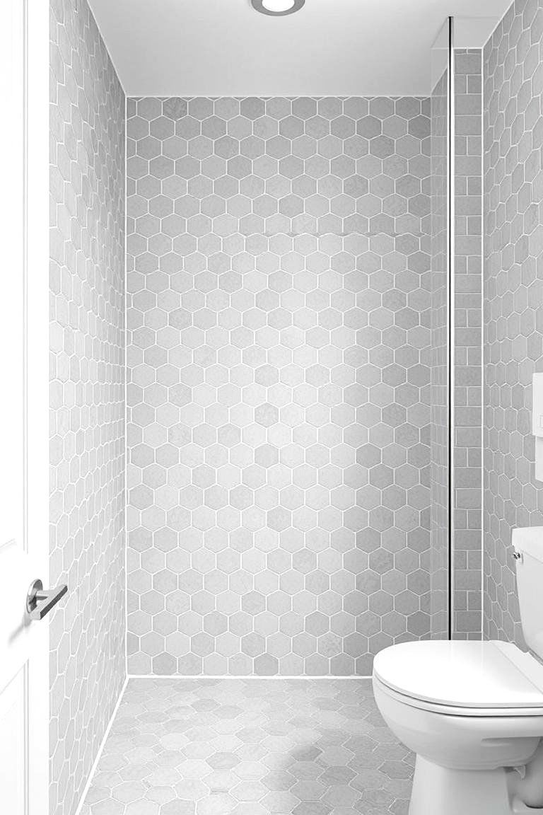 Hexagonal Tiles - 24 Bathroom Wall Ideas