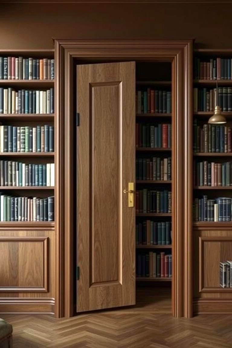 Hidden Bookcase Door - 24 Bookshelf Organization Ideas