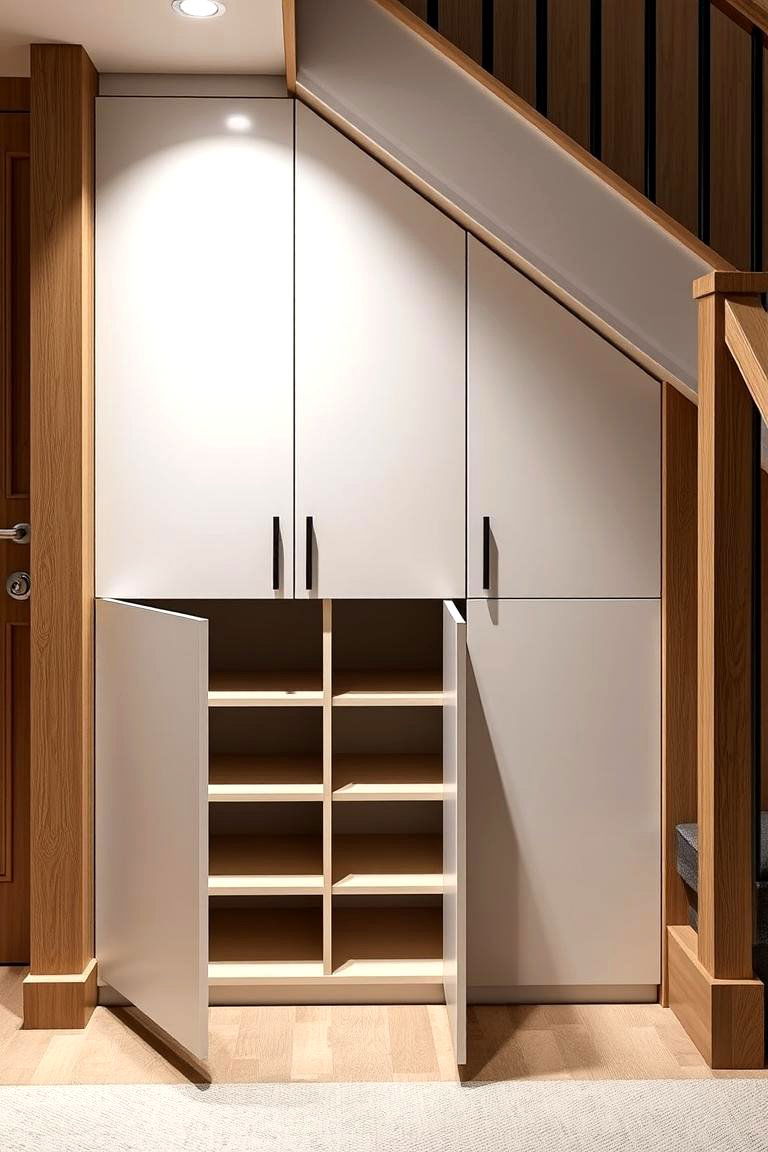 Hidden Cabinetry Solution - 24 Under Stair Storage Ideas