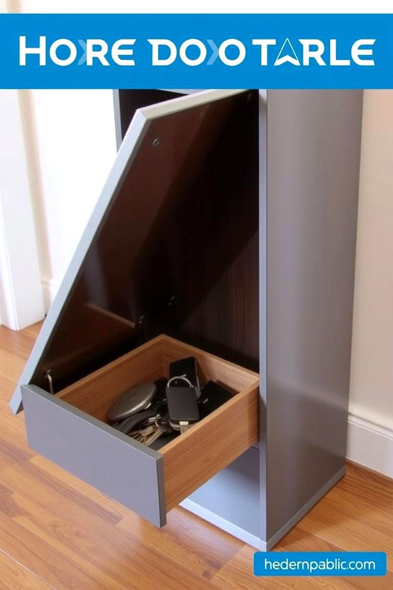 Hidden Compartment Entryway Table - 24 Entryway Storage Ideas
