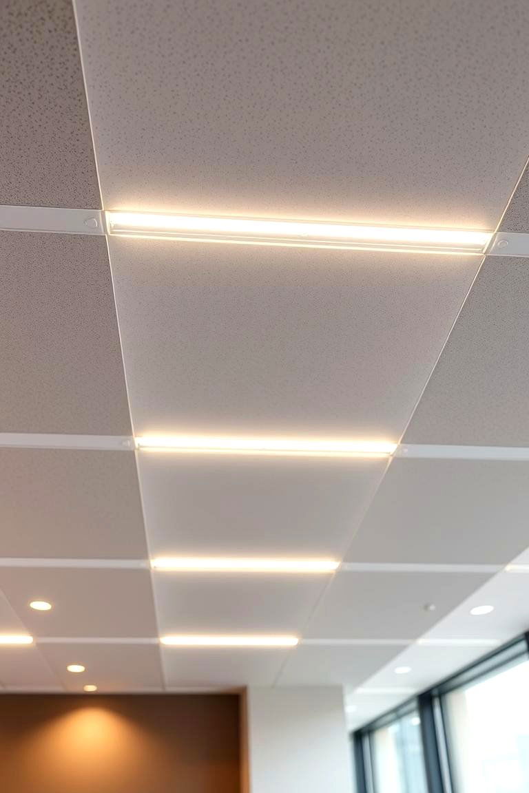 Hidden LED Strips - 24 Drop Ceiling Lighting Ideas
