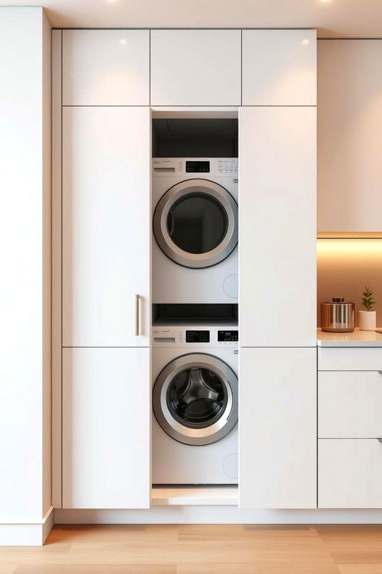 Hidden Laundry Haven - 24 Modern Laundry Room Ideas