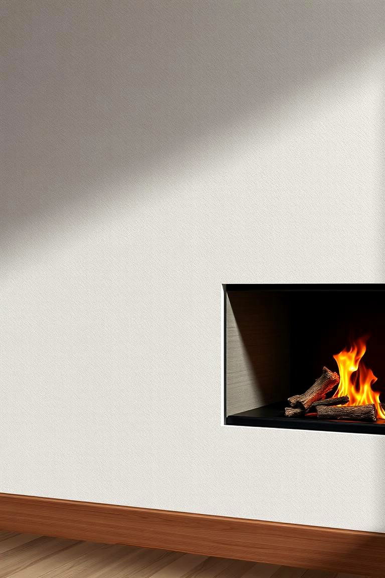 Hidden Recessed Fireplace Concept - 24 Small Living Room Fireplace Ideas