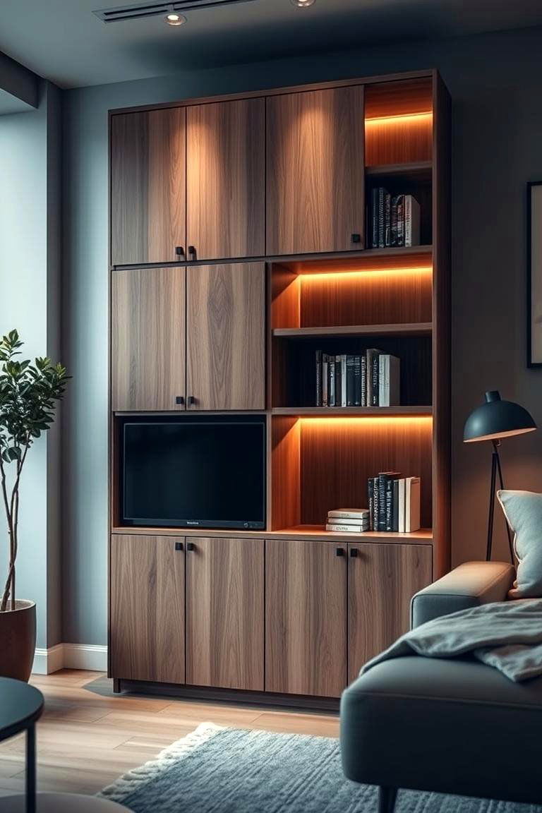 Hidden Storage Bookshelf - 24 Built-in Bookshelf Ideas