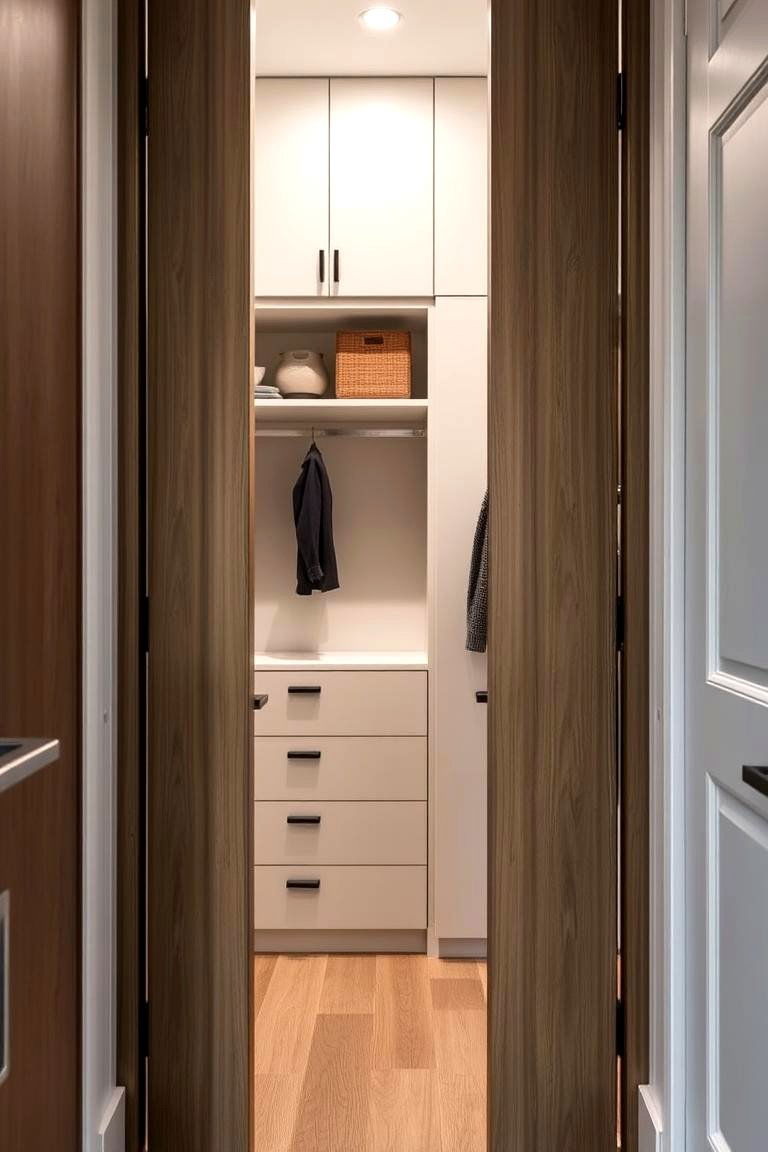 Hidden Storage Compartments - 24 Entry Closet Ideas
